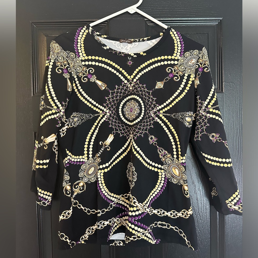 I.McLaughlin 3/4 length sleeve top size Medium